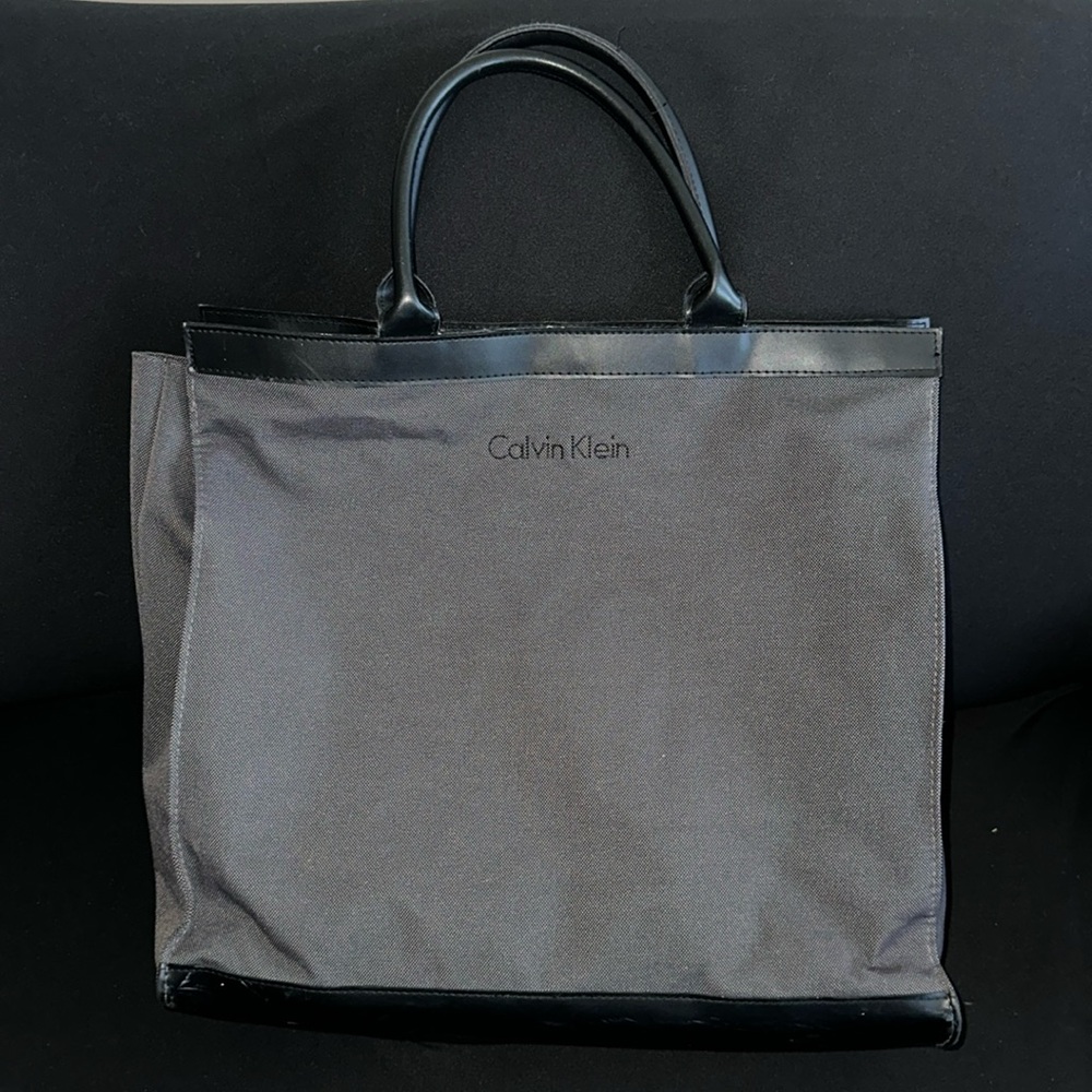 Vintage Calvin Klein gray & black Tote Bag